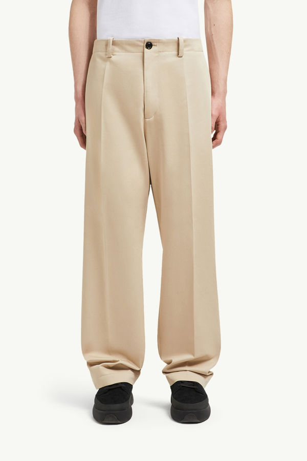 Moncler x FRGMT Hose aus Baumwoll-Gabardine Herren Beige Moncler 3