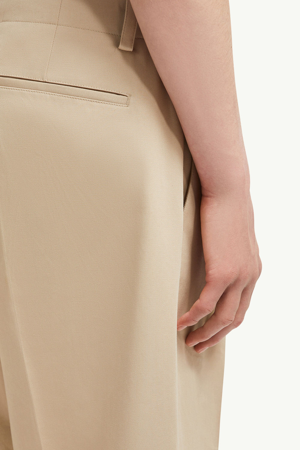 Moncler x FRGMT Hose aus Baumwoll-Gabardine Herren Beige Moncler 5