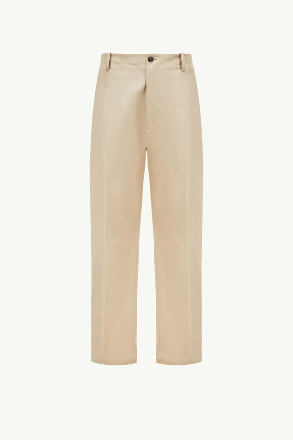 Moncler x FRGMT Cotton Gabardine Trousers Men Beige Moncler 2