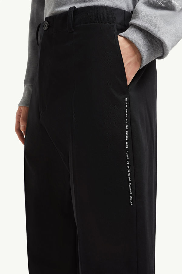 Moncler x FRGMT Cotton Gabardine Trousers Men Black Moncler 1