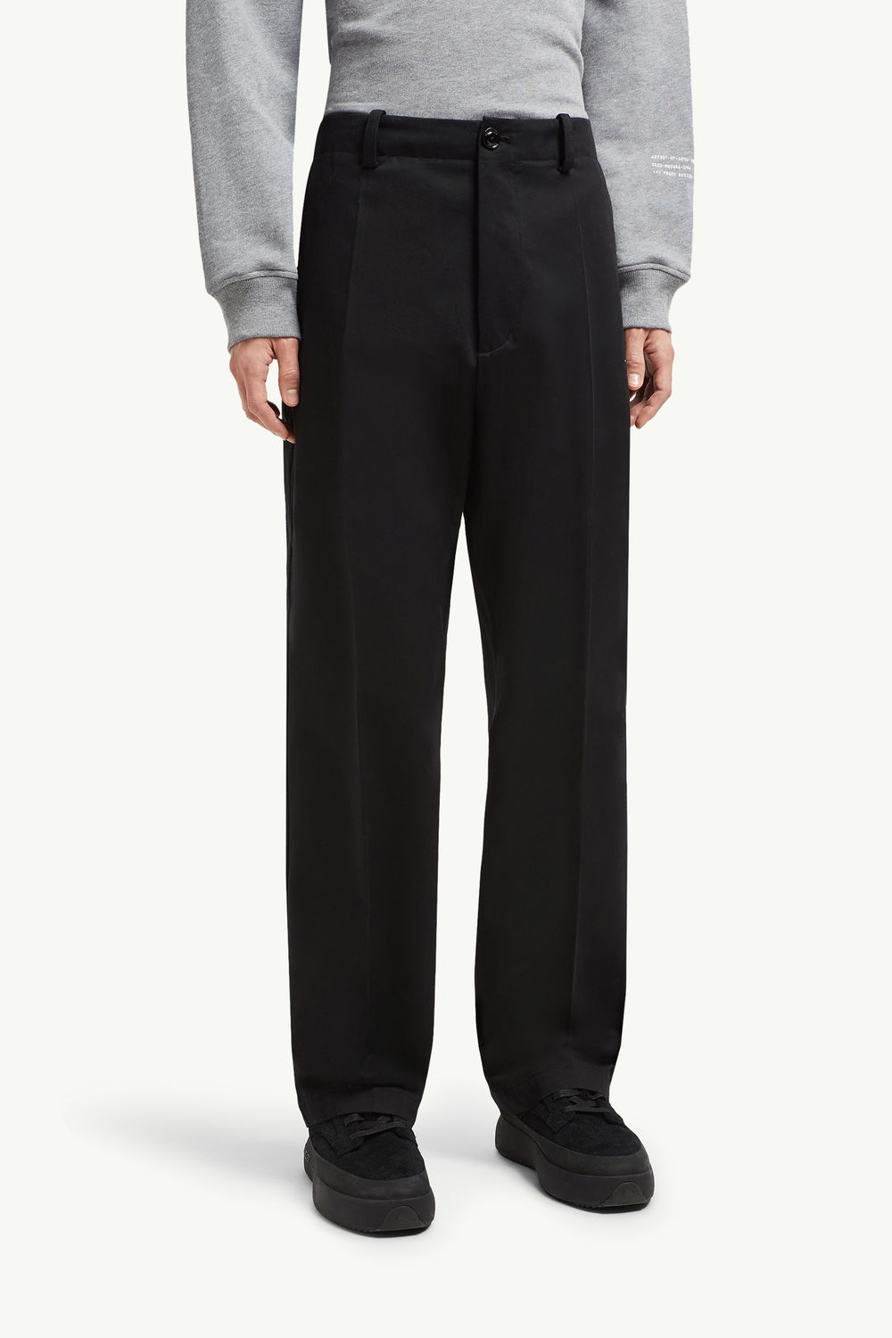 Moncler x FRGMT Cotton Gabardine Trousers Men Black Moncler 3