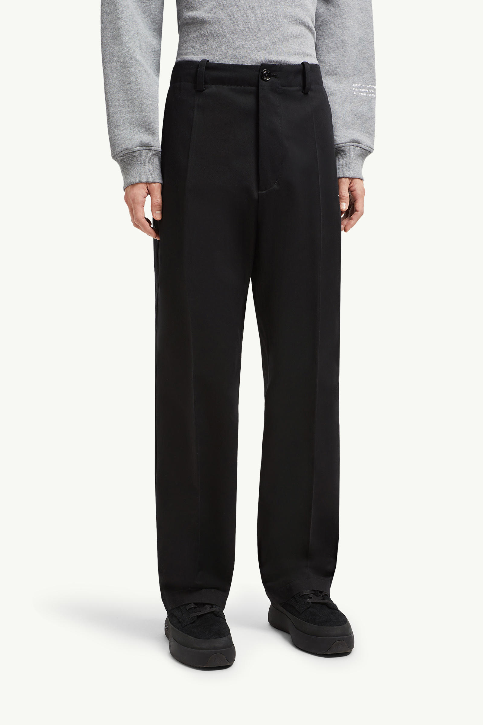 Moncler x FRGMT Cotton Gabardine Trousers Men Black Moncler 3