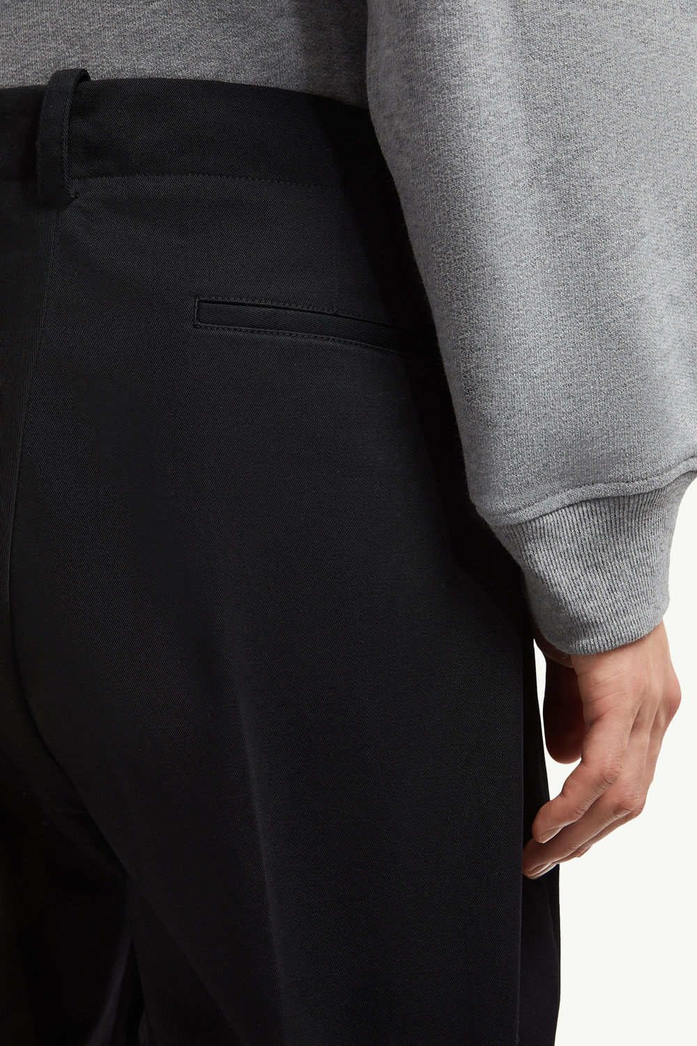 Moncler x FRGMT Cotton Gabardine Trousers Men Black Moncler 5