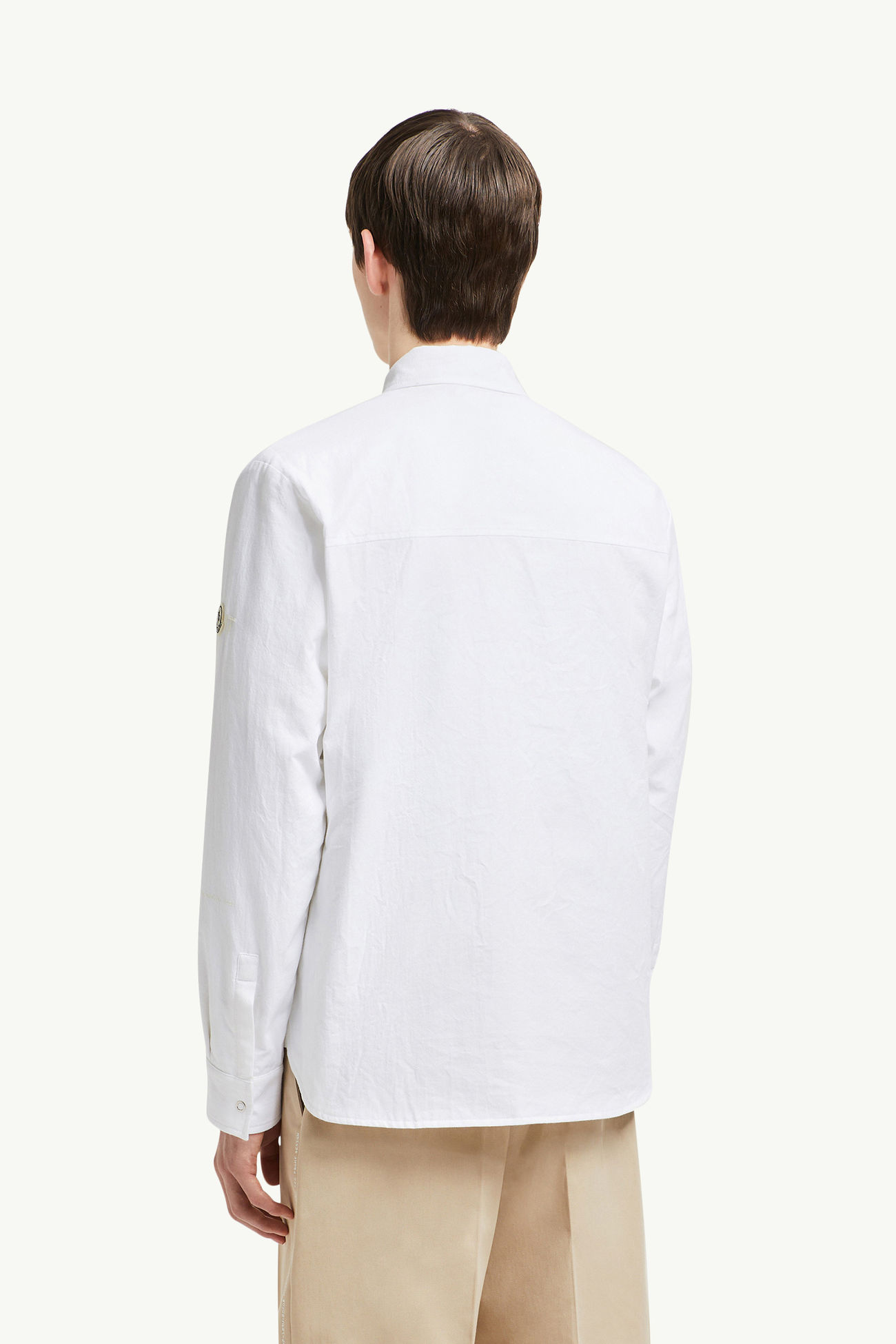 Moncler x FRGMT gepolsterte Hemdjacke Herren Weiß Moncler 4