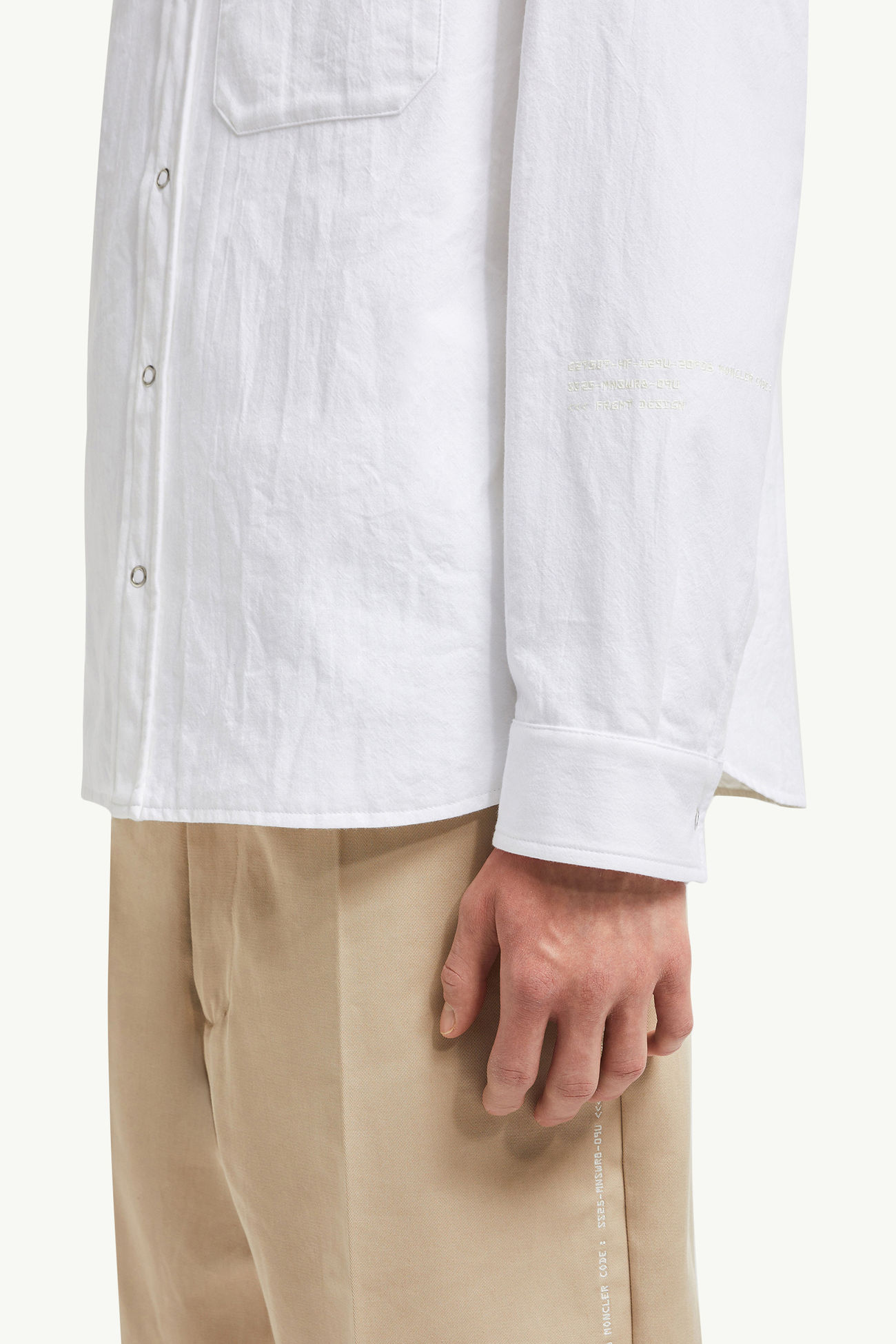 Surchemise matelassée Moncler x FRGMT Hommes Blanc Moncler 5