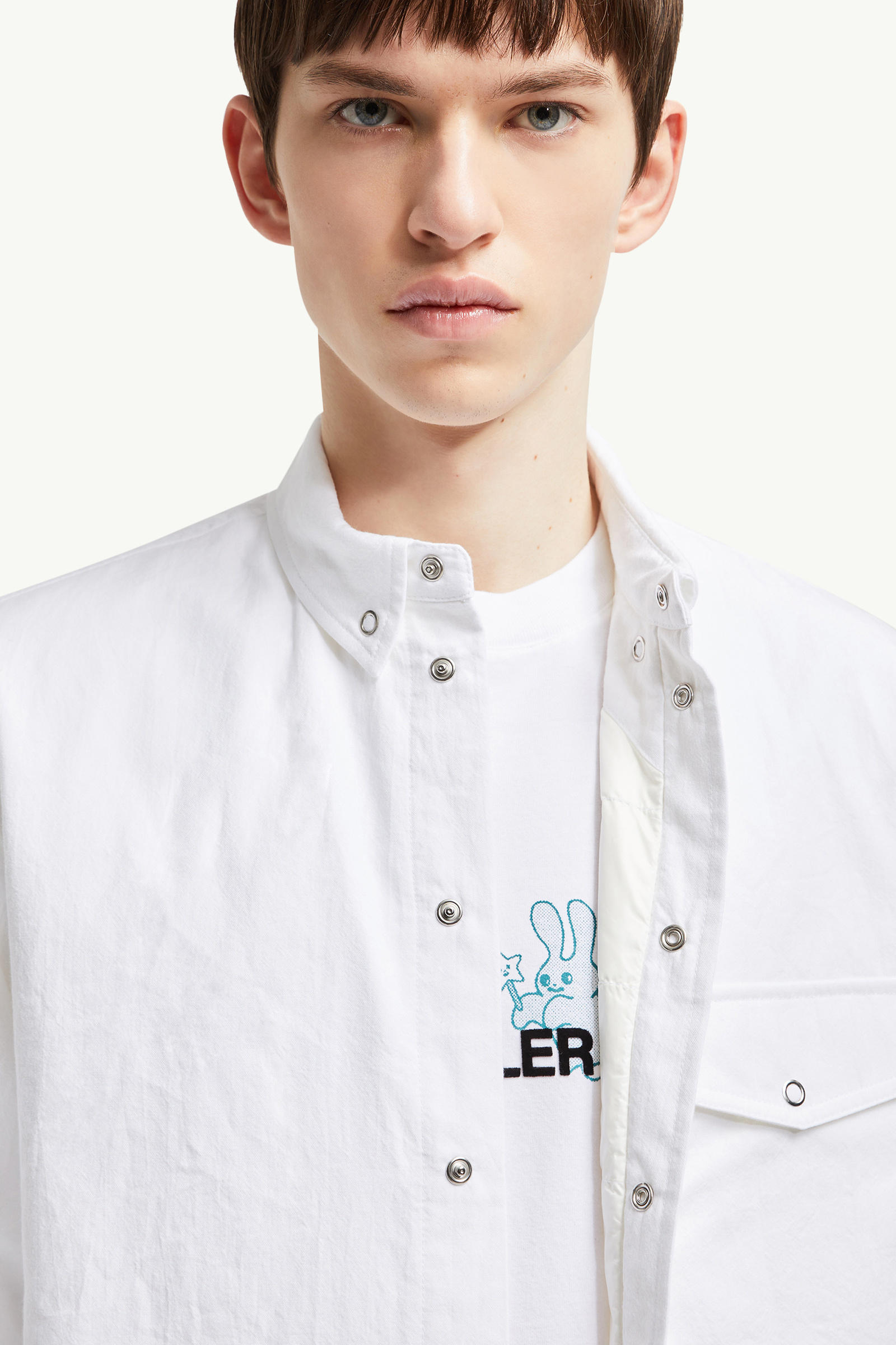 Moncler x FRGMT Padded Shirt Jacket Men White Moncler 6