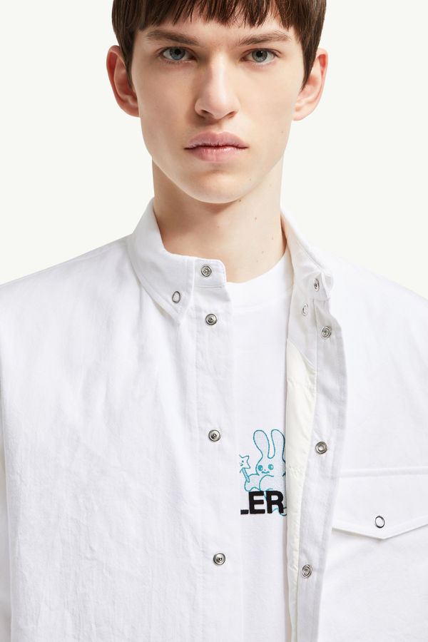 Surchemise matelassée Moncler x FRGMT Hommes Blanc Moncler 6