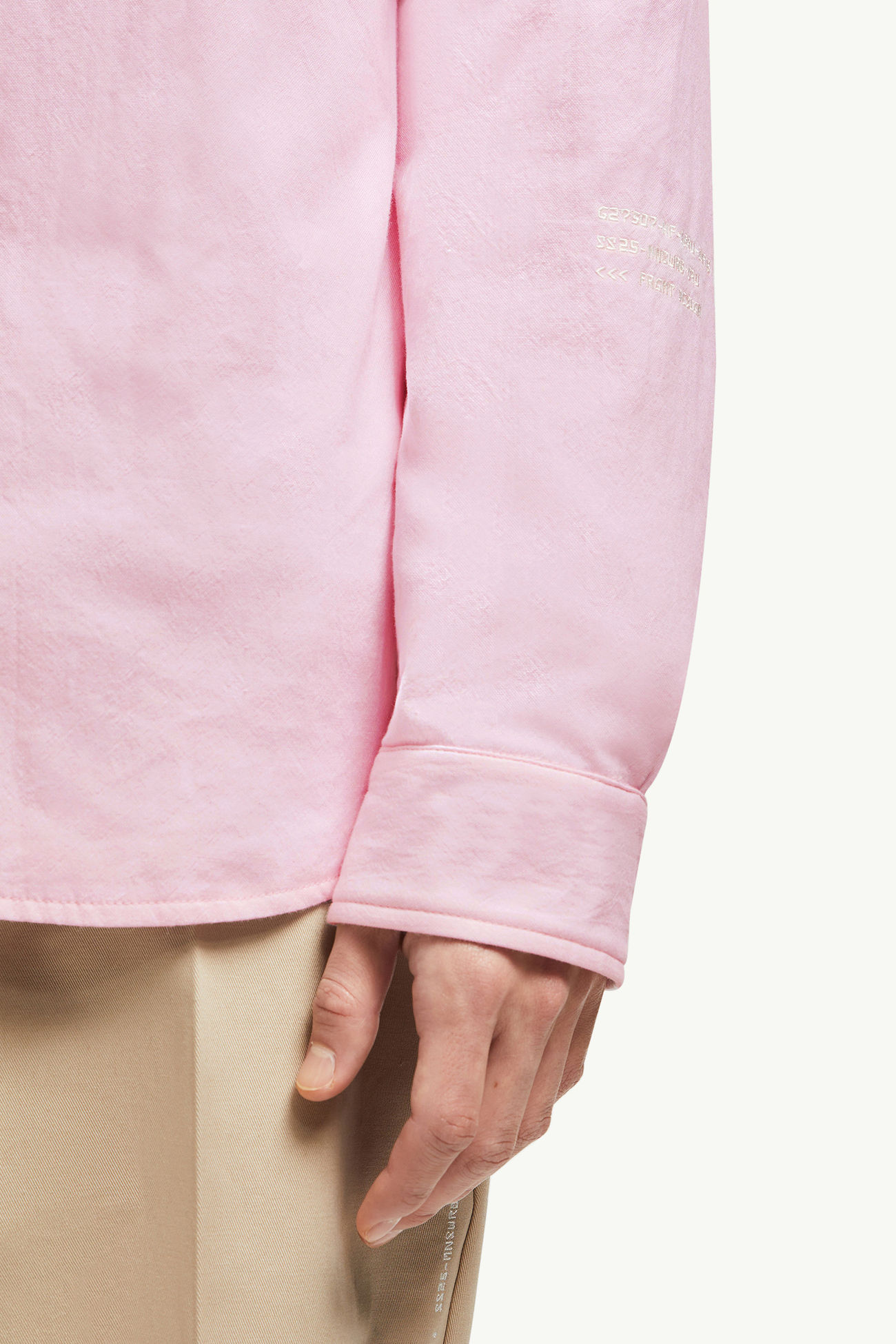 Moncler x FRGMT gepolsterte Hemdjacke Herren Hellpink Moncler 5