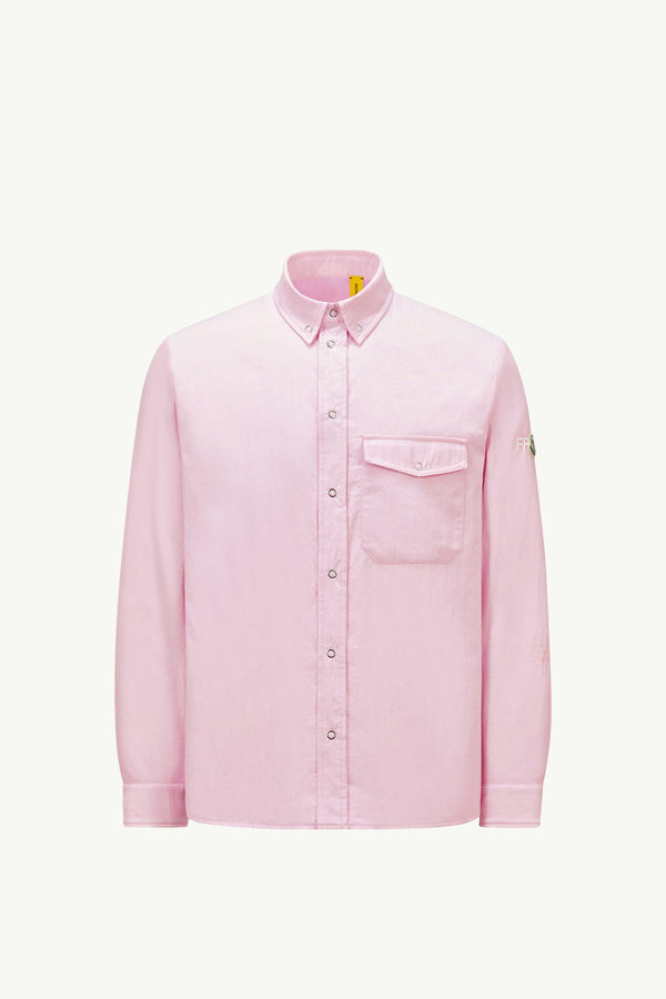 Moncler x FRGMT Padded Shirt Jacket Men Light Pink Moncler 2