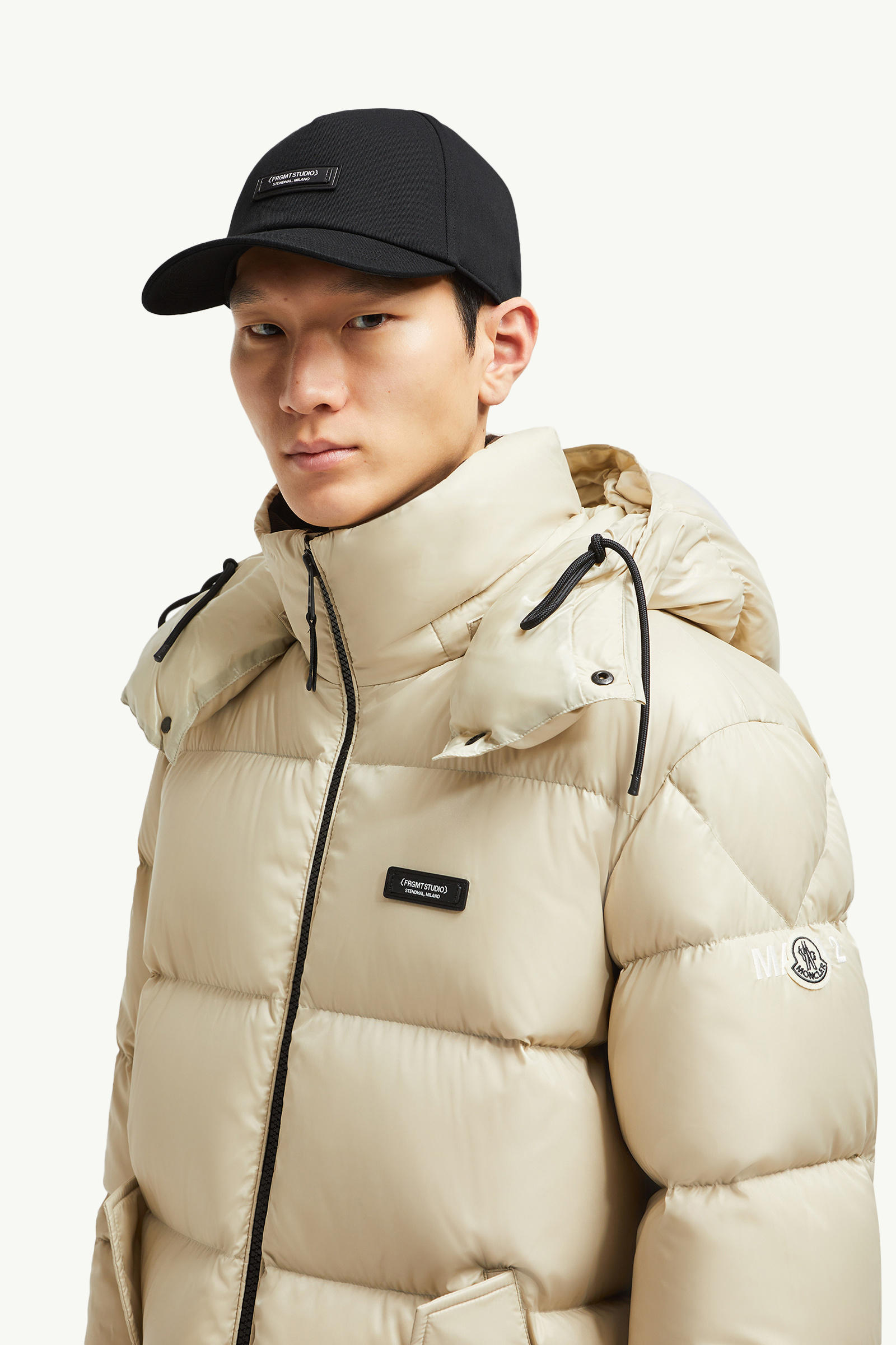 Moncler x FRGMT Gabardine Baseball Cap Men Black Moncler 1