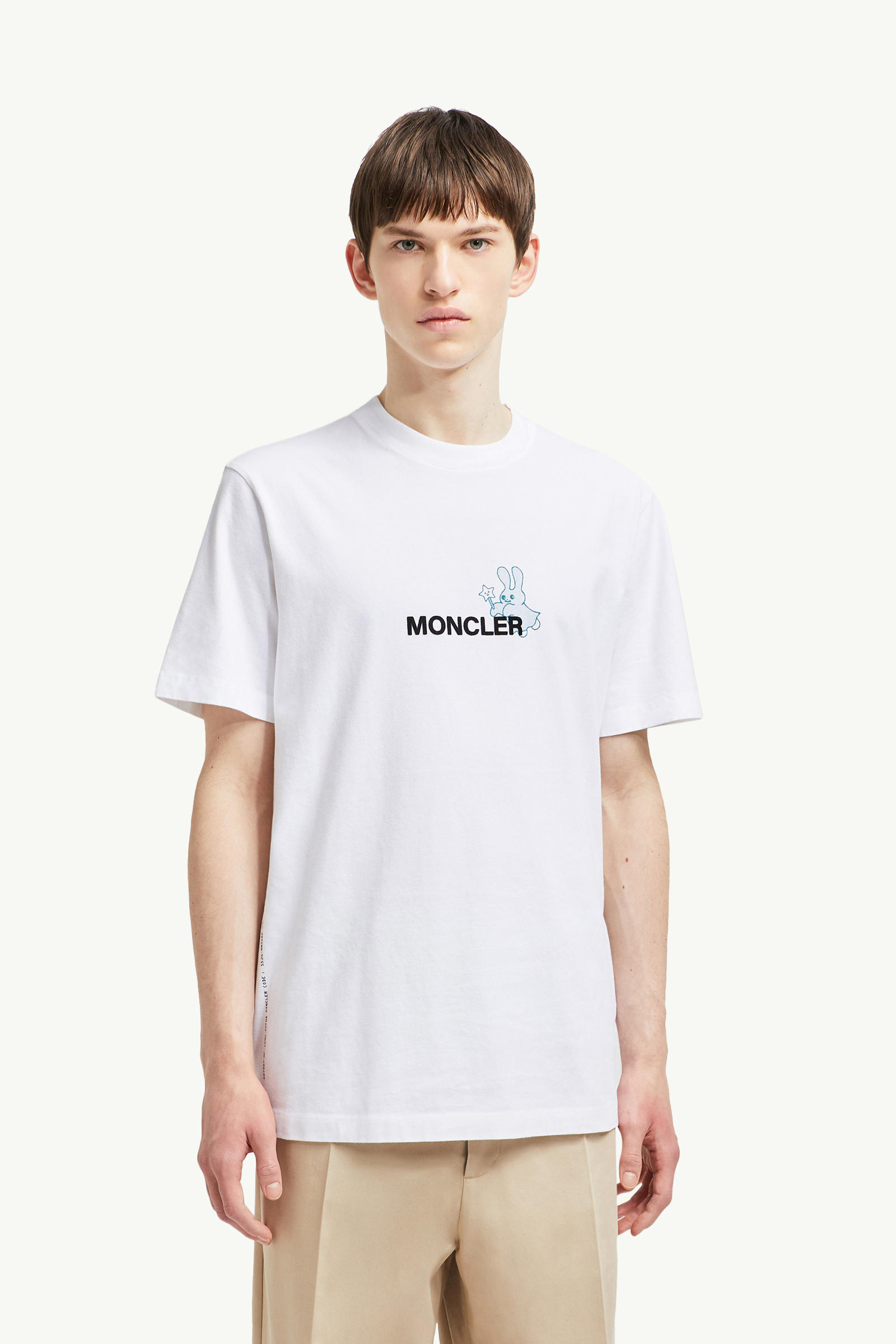 Moncler x FRGMT Cartoon Logo Cotton T-Shirt Men White Moncler 3