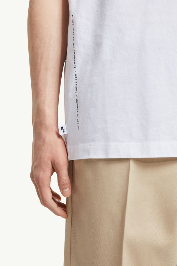 Moncler x FRGMT Cartoon Logo Cotton T-Shirt Men White Moncler 6