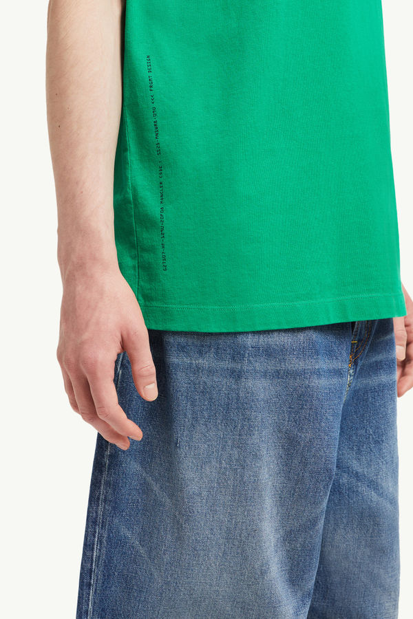 Moncler x FRGMT Maxi Logo Cotton T-Shirt Men Bright Green Moncler 6