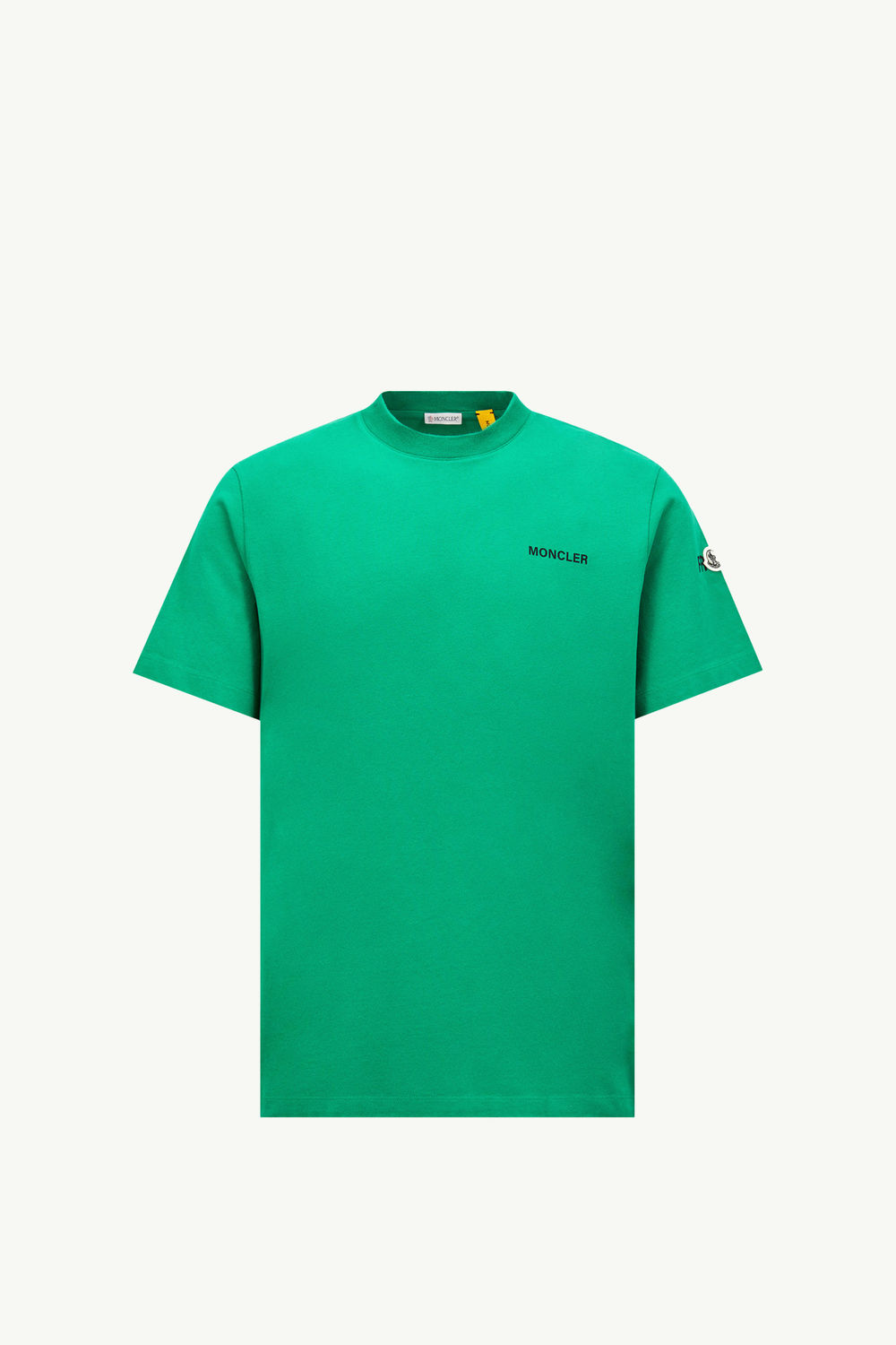 Moncler x FRGMT Maxi Logo Cotton T-Shirt Men Bright Green Moncler 2