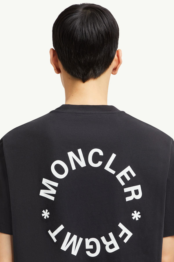 Moncler x FRGMT Maxi Logo Cotton T-Shirt Men Black Moncler 5