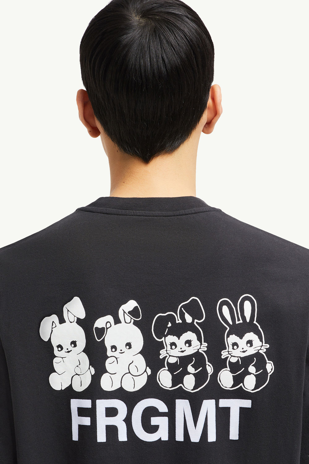 Moncler x FRGMT Cartoon Logo Cotton T-Shirt Men Black Moncler 5