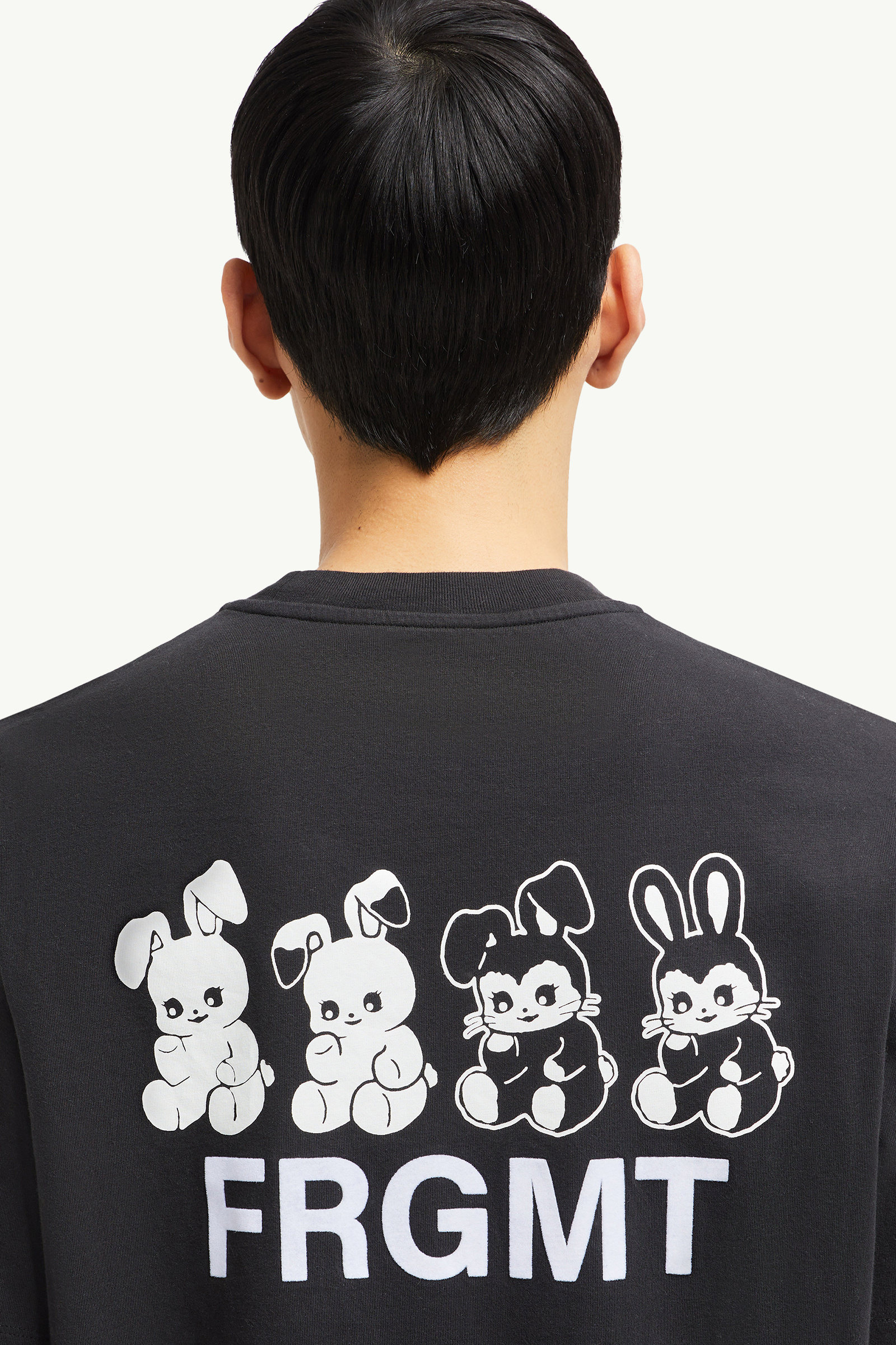Moncler x FRGMT Cartoon Logo Cotton T-Shirt Men Black Moncler 5