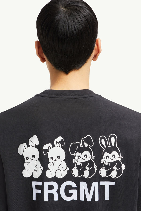 Moncler x FRGMT Cartoon Logo-T-Shirt aus Baumwolle Herren Schwarz Moncler 5