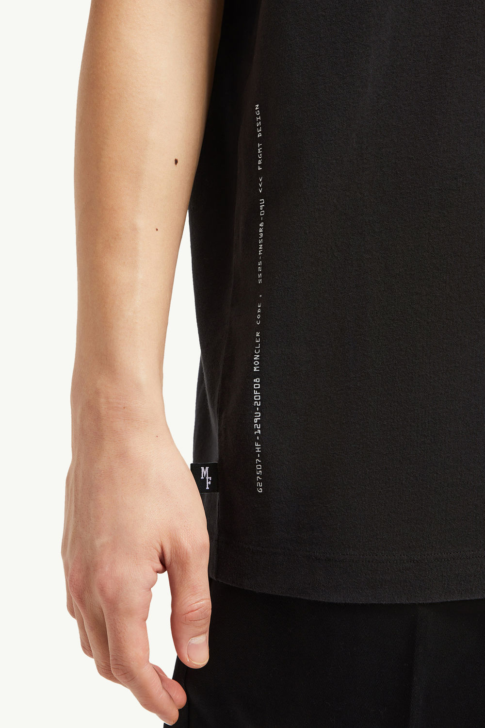 Moncler x FRGMT Cartoon Logo Cotton T-Shirt Men Black Moncler 6