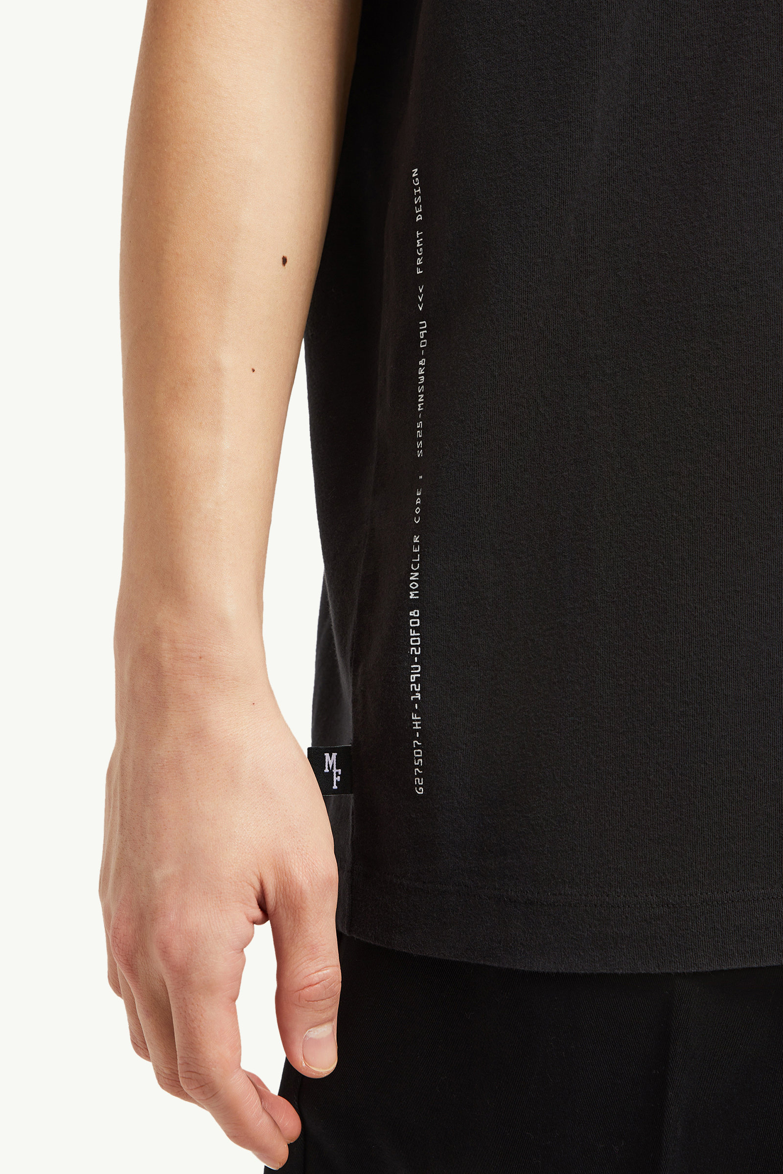 Moncler x FRGMT Cartoon Logo Cotton T-Shirt Men Black Moncler 6