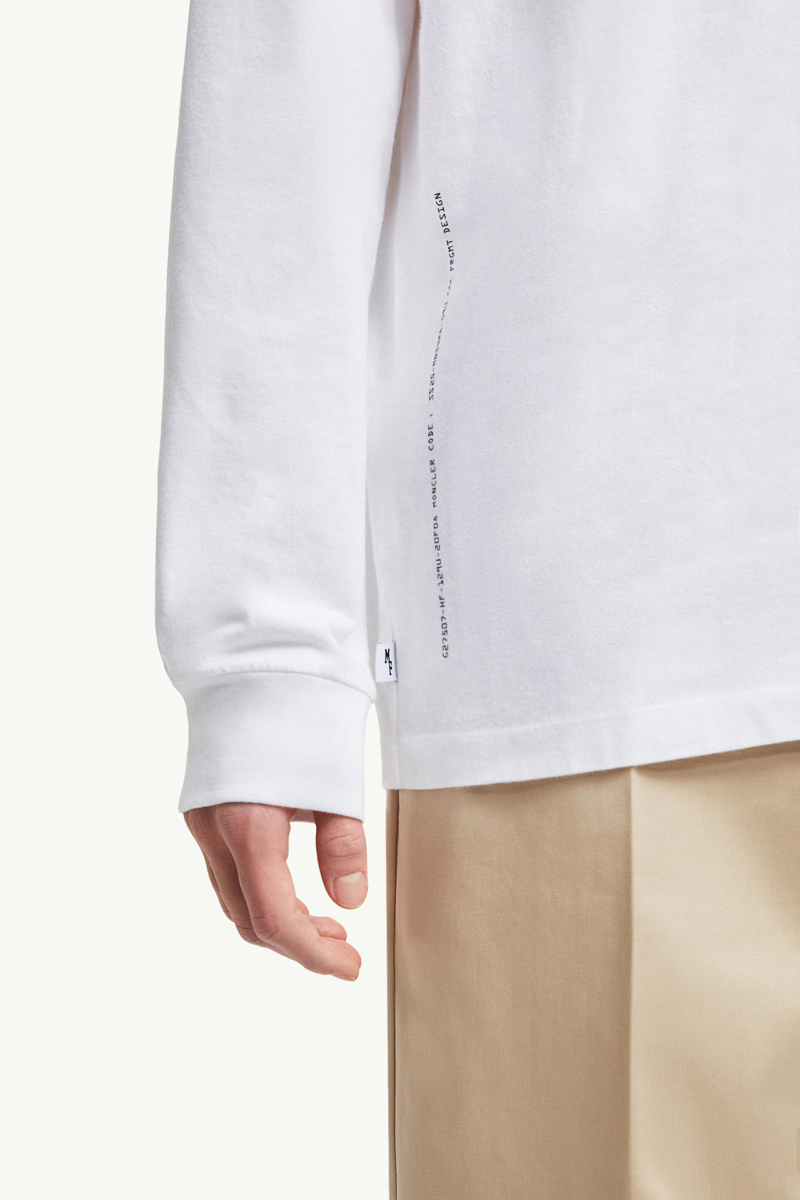 Moncler x FRGMT卡通標誌長袖T恤 男士 白色 Moncler 6