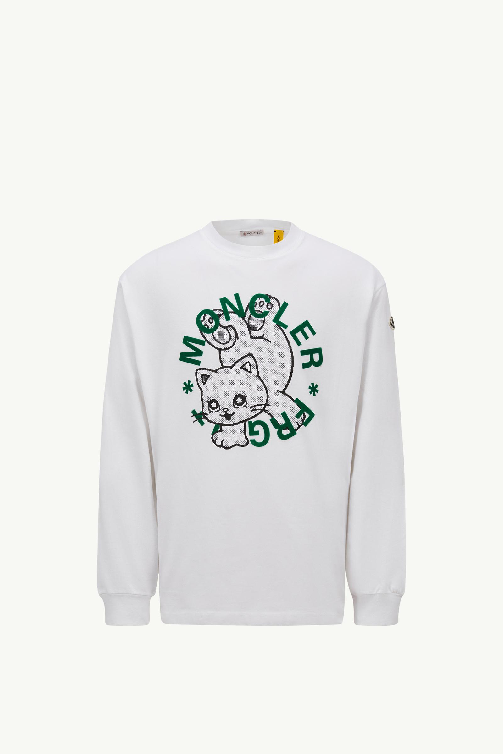 ホワイト Moncler x FRGMT ロングスリーブTシャツ : Moncler x