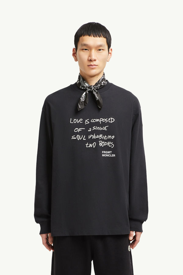 Moncler x FRGMT ロングスリーブTシャツ メンズ ブラック Moncler 0