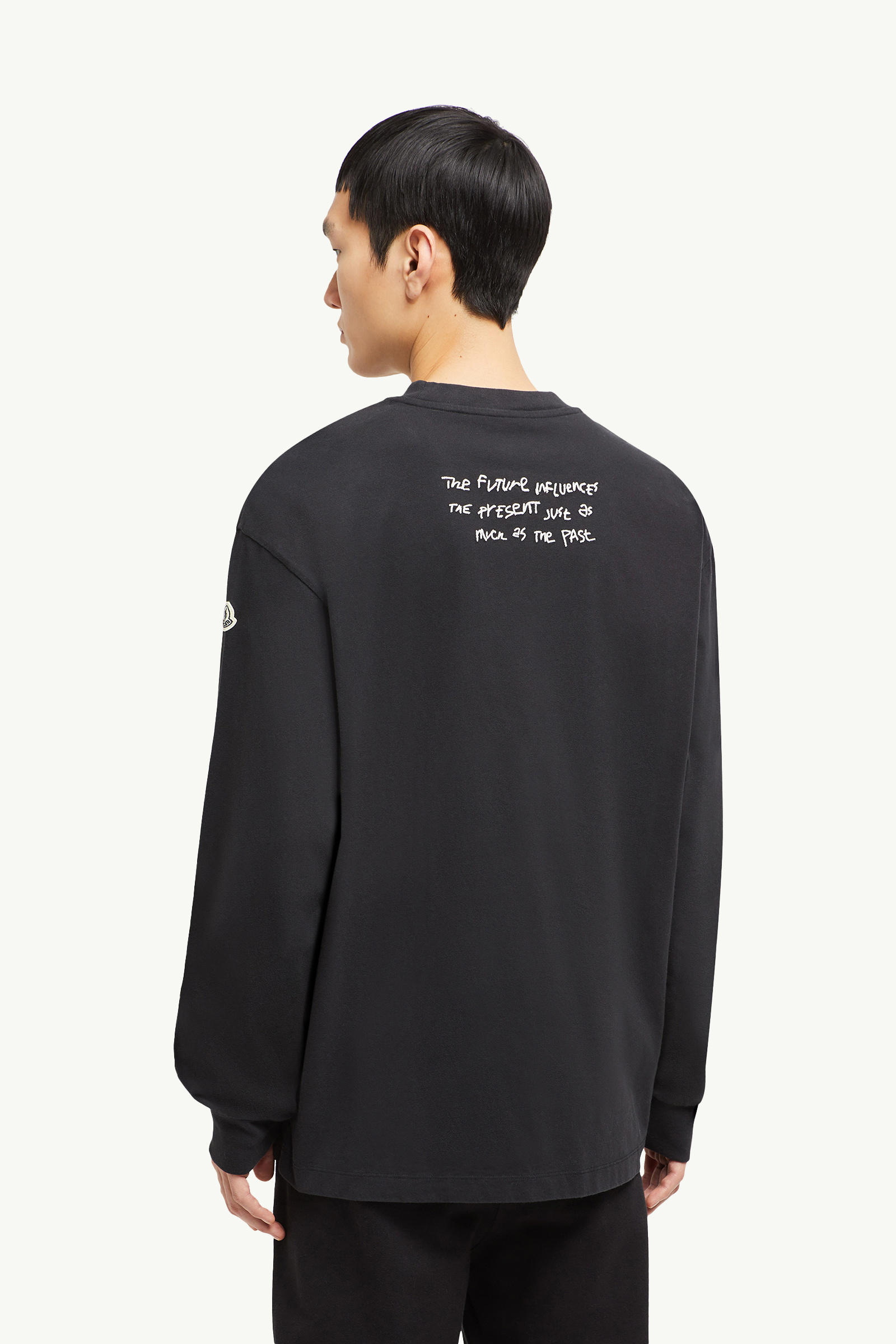 Moncler x FRGMT男士刺绣长袖T恤 男士 黑色 Moncler 4
