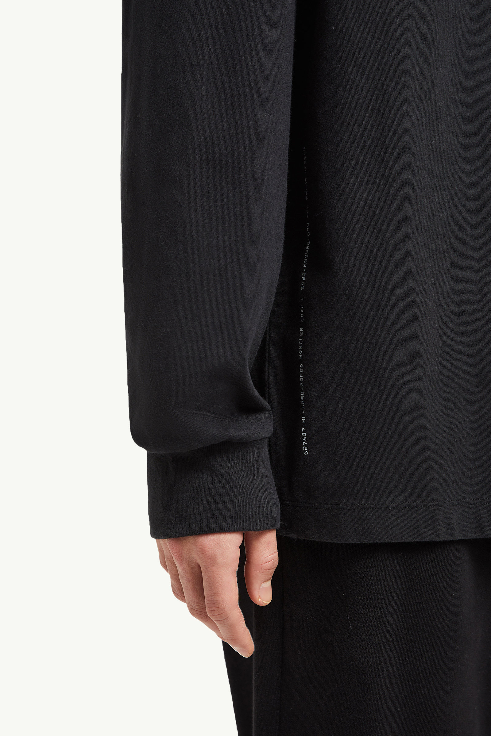 Moncler x FRGMT Embroidered Long Sleeve T-Shirt Men Black Moncler 6