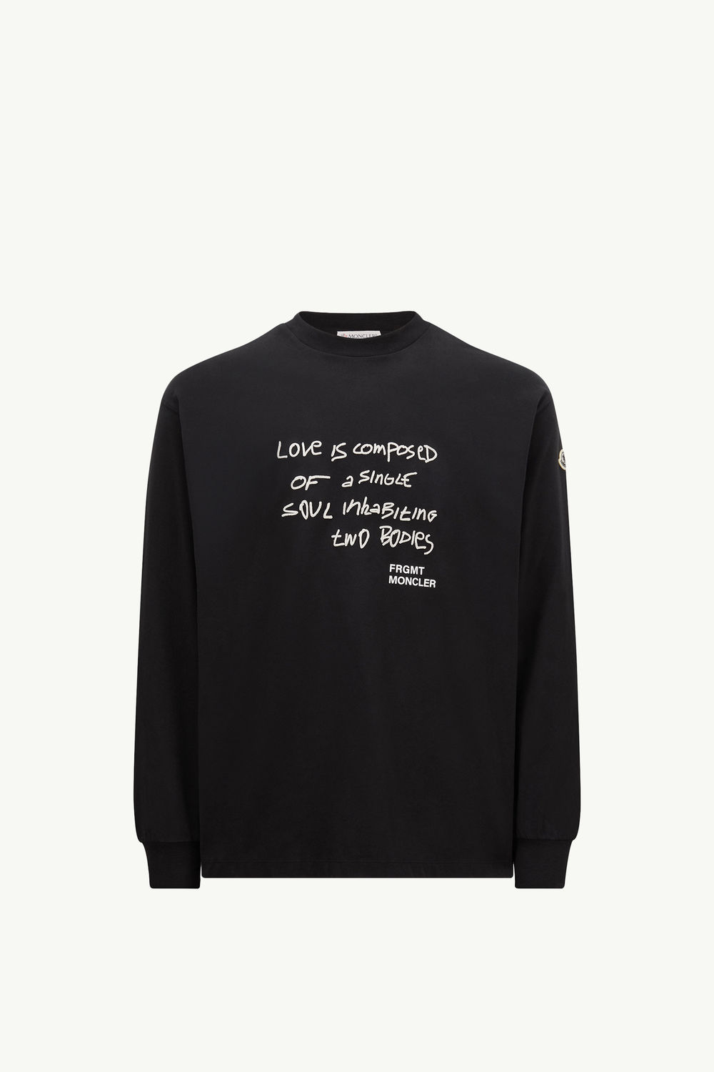 Moncler x FRGMT Embroidered Long Sleeve T-Shirt Men Black Moncler 2