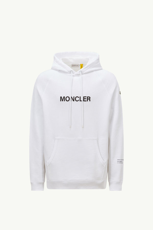Moncler x FRGMT Cartoon Logo-Kapuzenpullover aus Baumwolle Herren Weiß Moncler 2