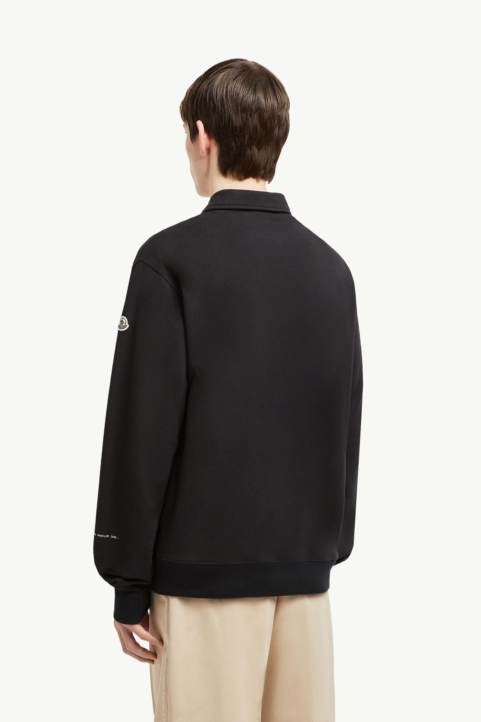Moncler x FRGMT Zip-Up Cotton Sweatshirt Men Black Moncler 4