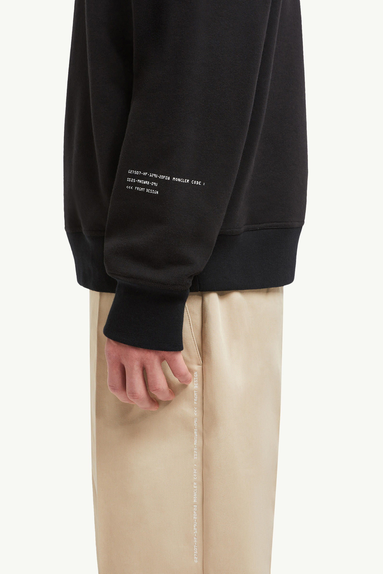 Moncler x FRGMT男士拉链棉质卫衣 男士 黑色 Moncler 6