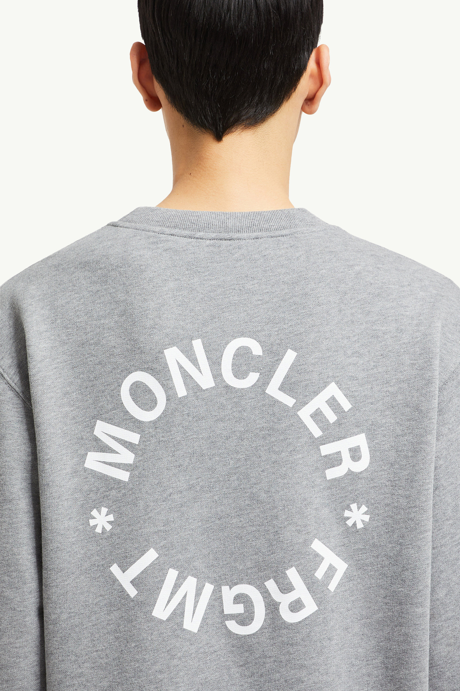 Moncler x FRGMT男士大号标识棉质卫衣 男士 灰色 Moncler 6