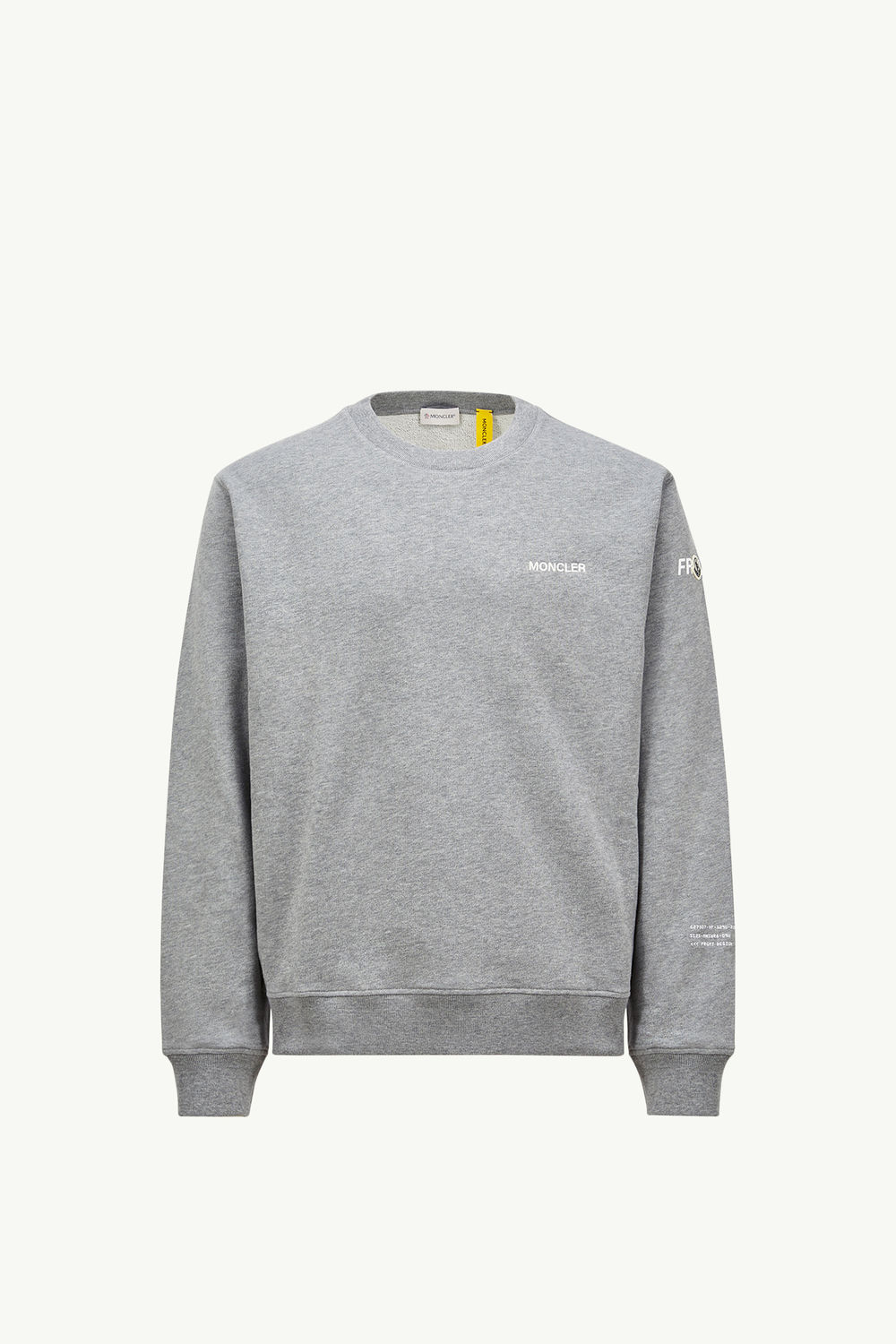 Moncler x FRGMT Maxi Logo Cotton Sweatshirt Men Gray Moncler 2