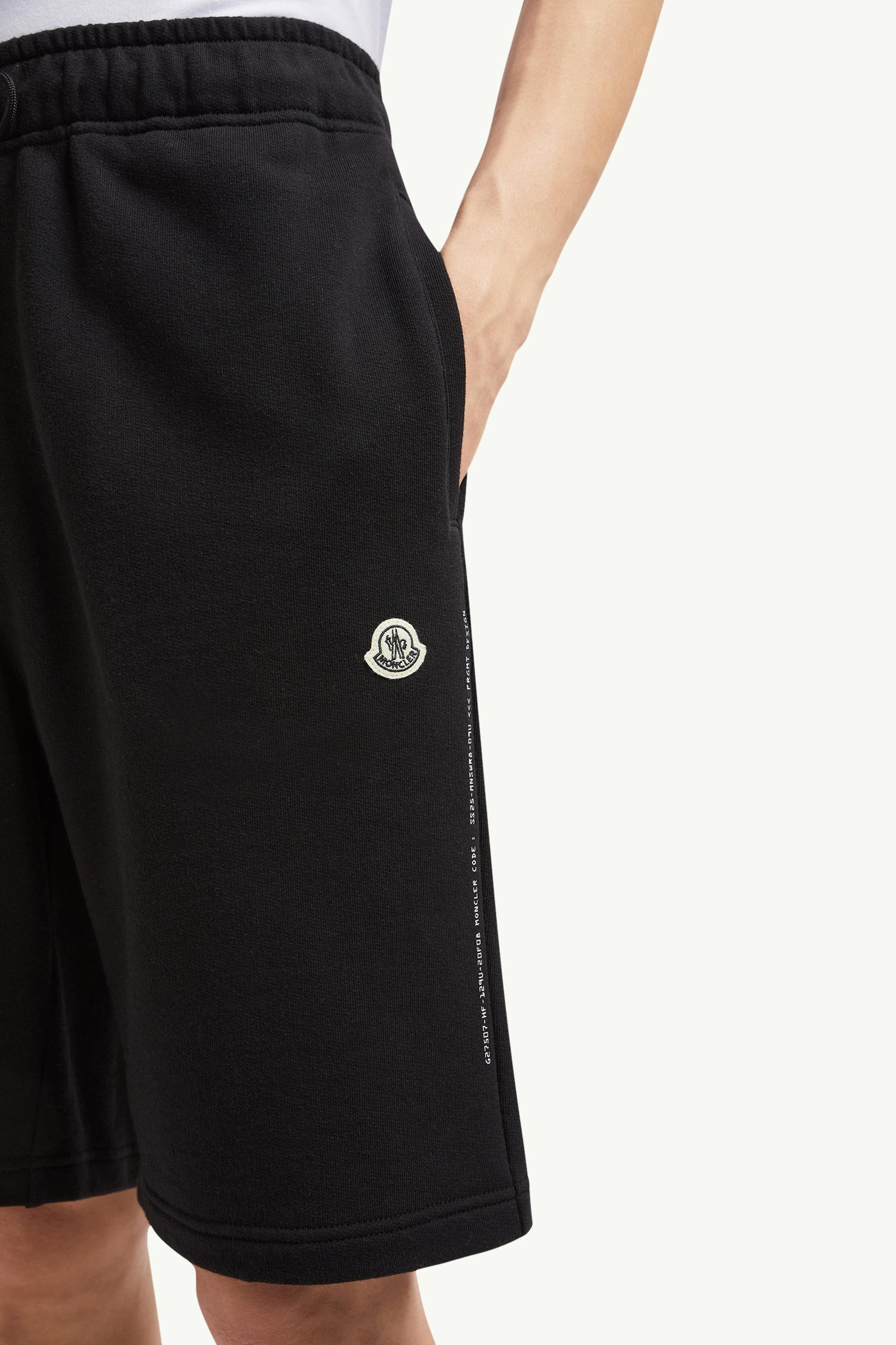 Moncler x FRGMT Embroidered Logo Cotton Shorts Men Black Moncler 1