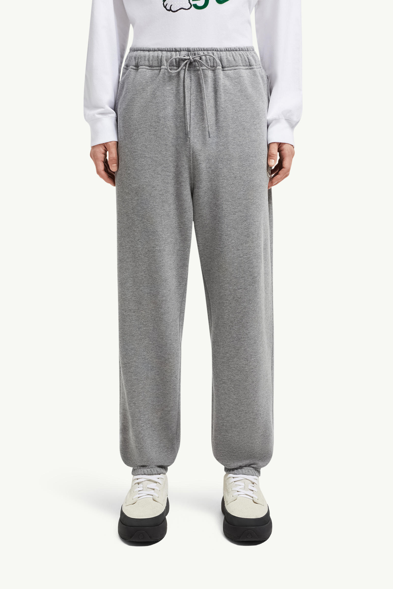 Moncler x FRGMT Logo Cotton Track Pants Men Gray Moncler 3