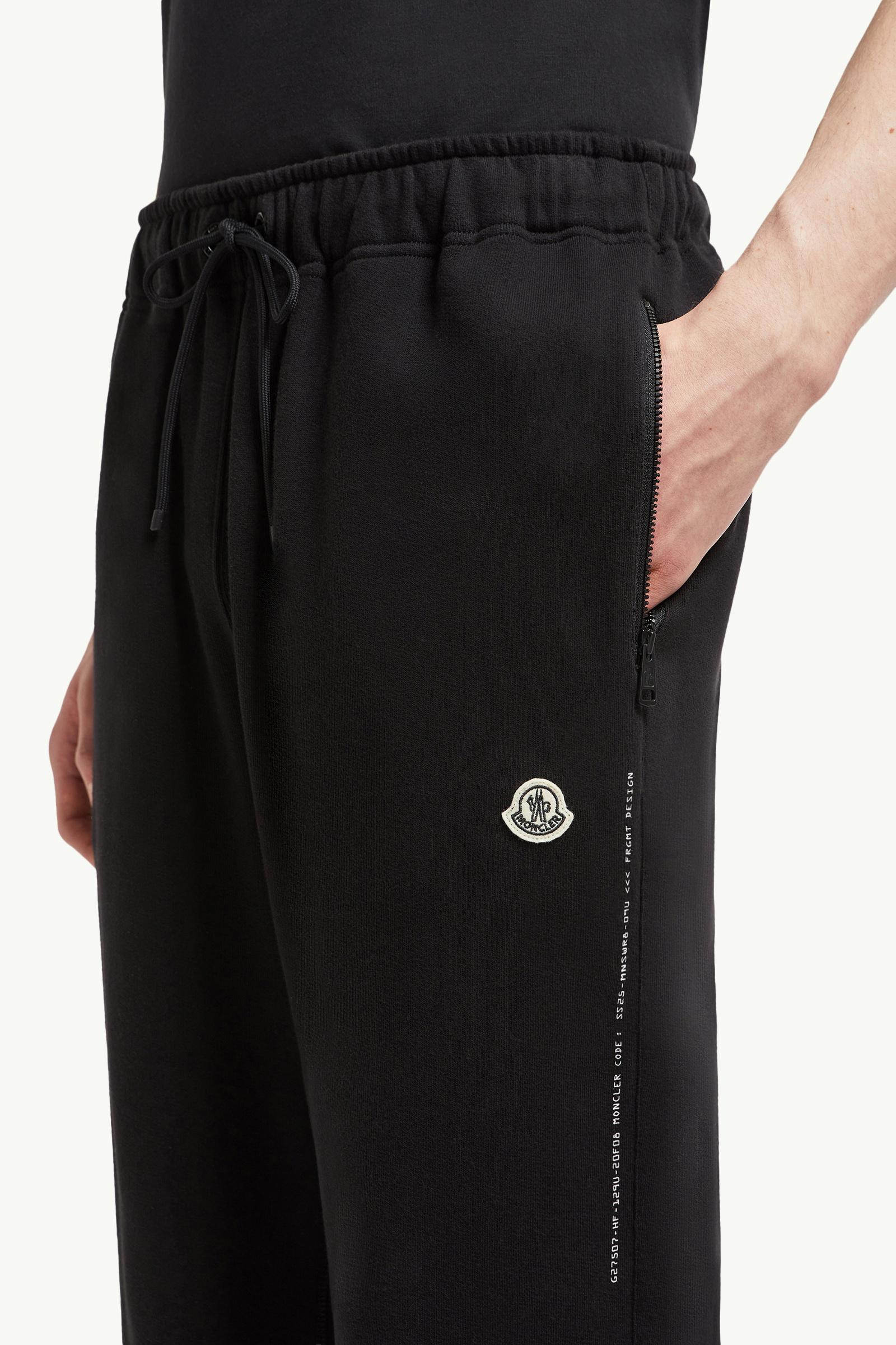Moncler x FRGMT Logo Cotton Track Pants Men Black Moncler 1