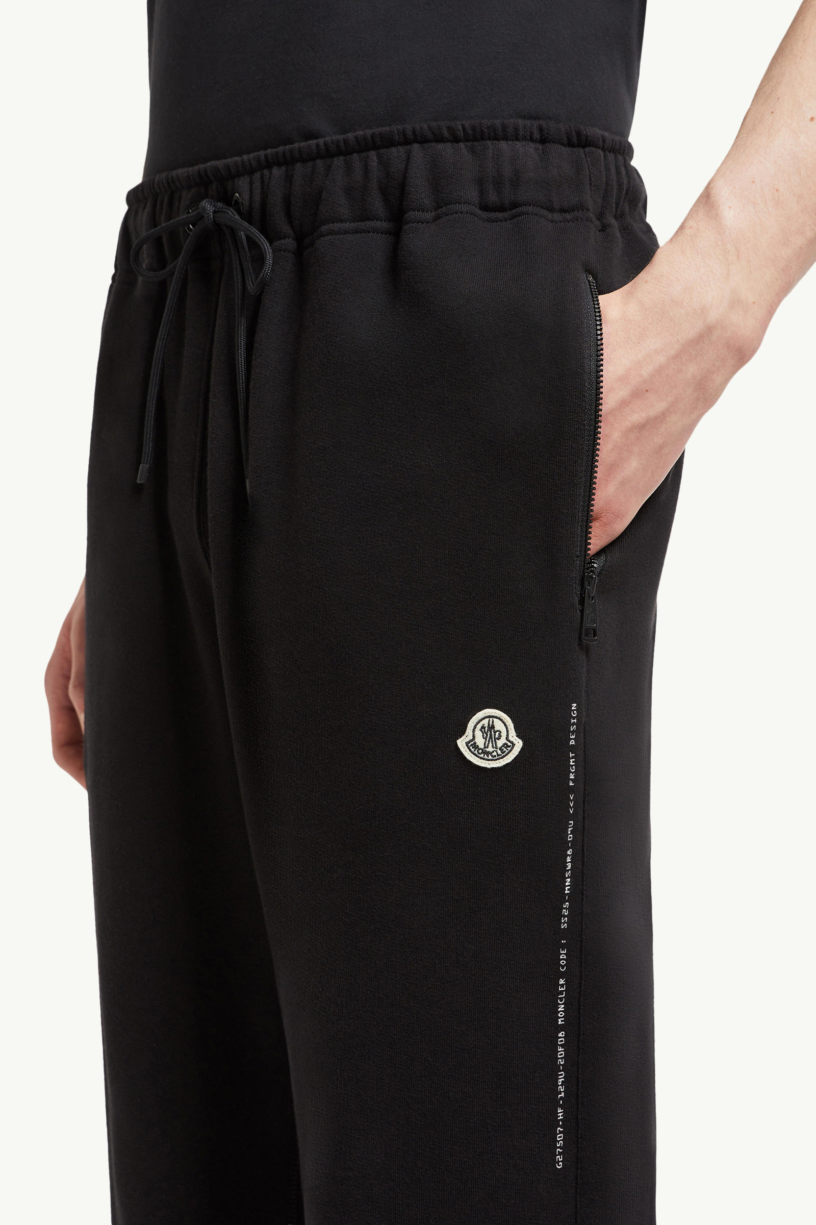 Moncler x FRGMT Logo Cotton Track Pants Men Black Moncler 1