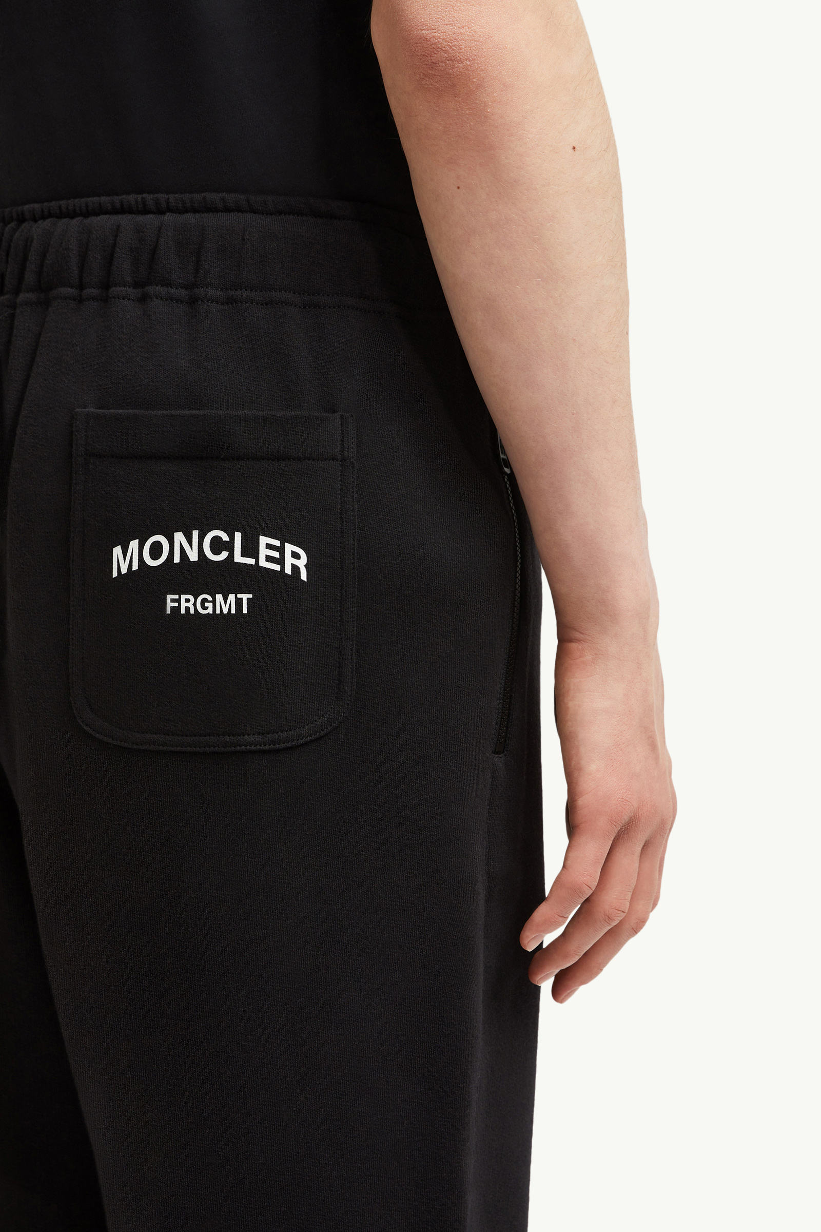 Moncler x FRGMT Logo Cotton Track Pants Men Black Moncler 5