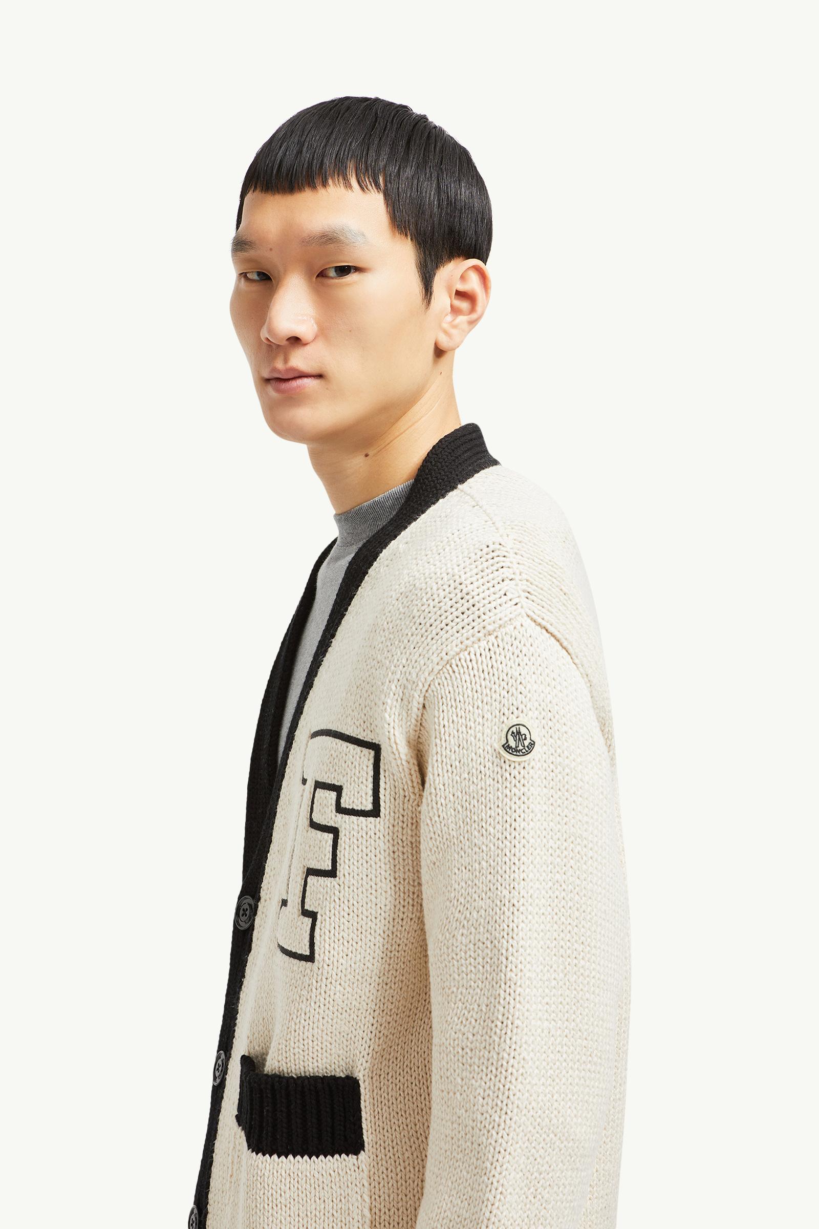 Moncler x FRGMT Embroidered Cotton Cardigan Men White Moncler 1
