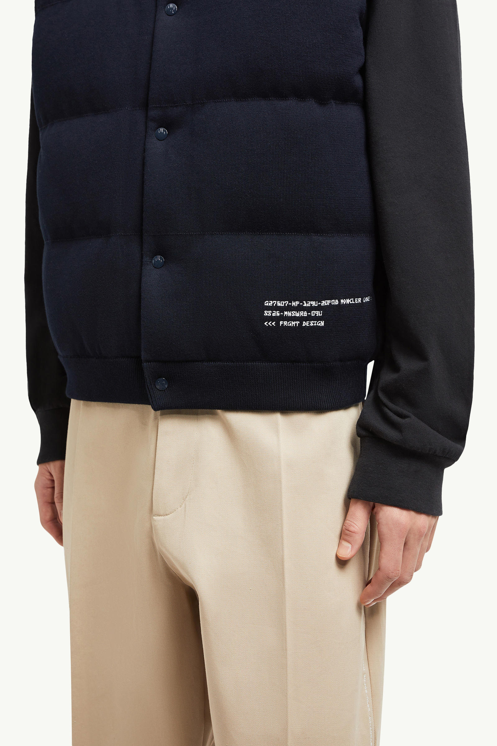 Moncler x FRGMT Cotton Down Gilet Men Navy Blue Moncler 5