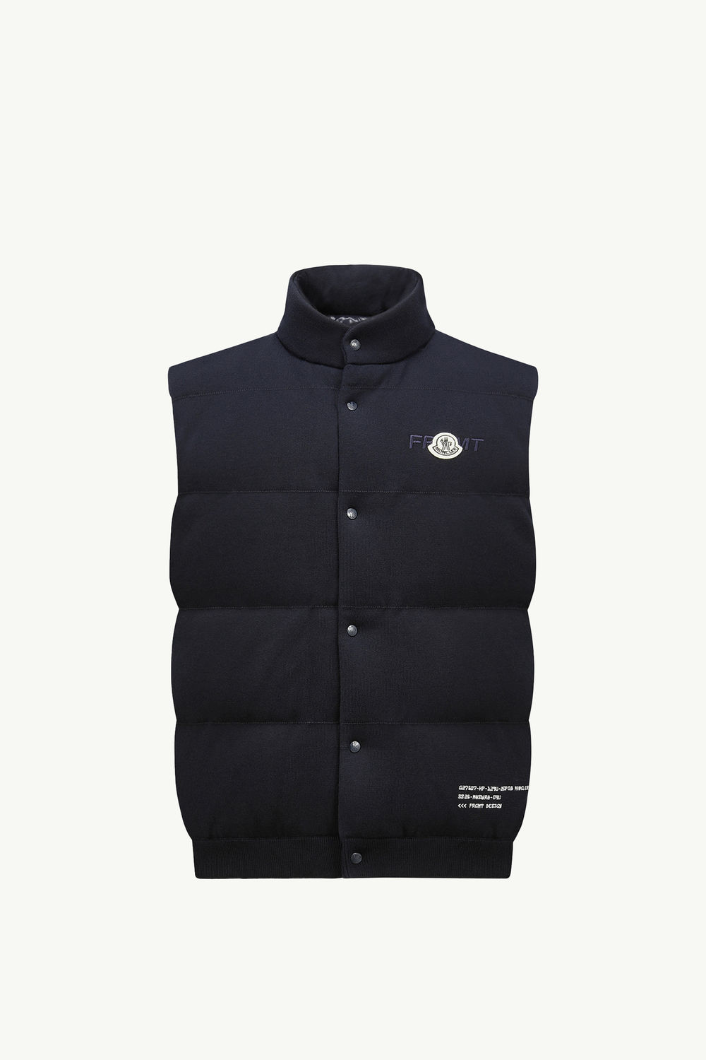 Moncler x FRGMT Cotton Down Vest Men Navy Blue Moncler 2