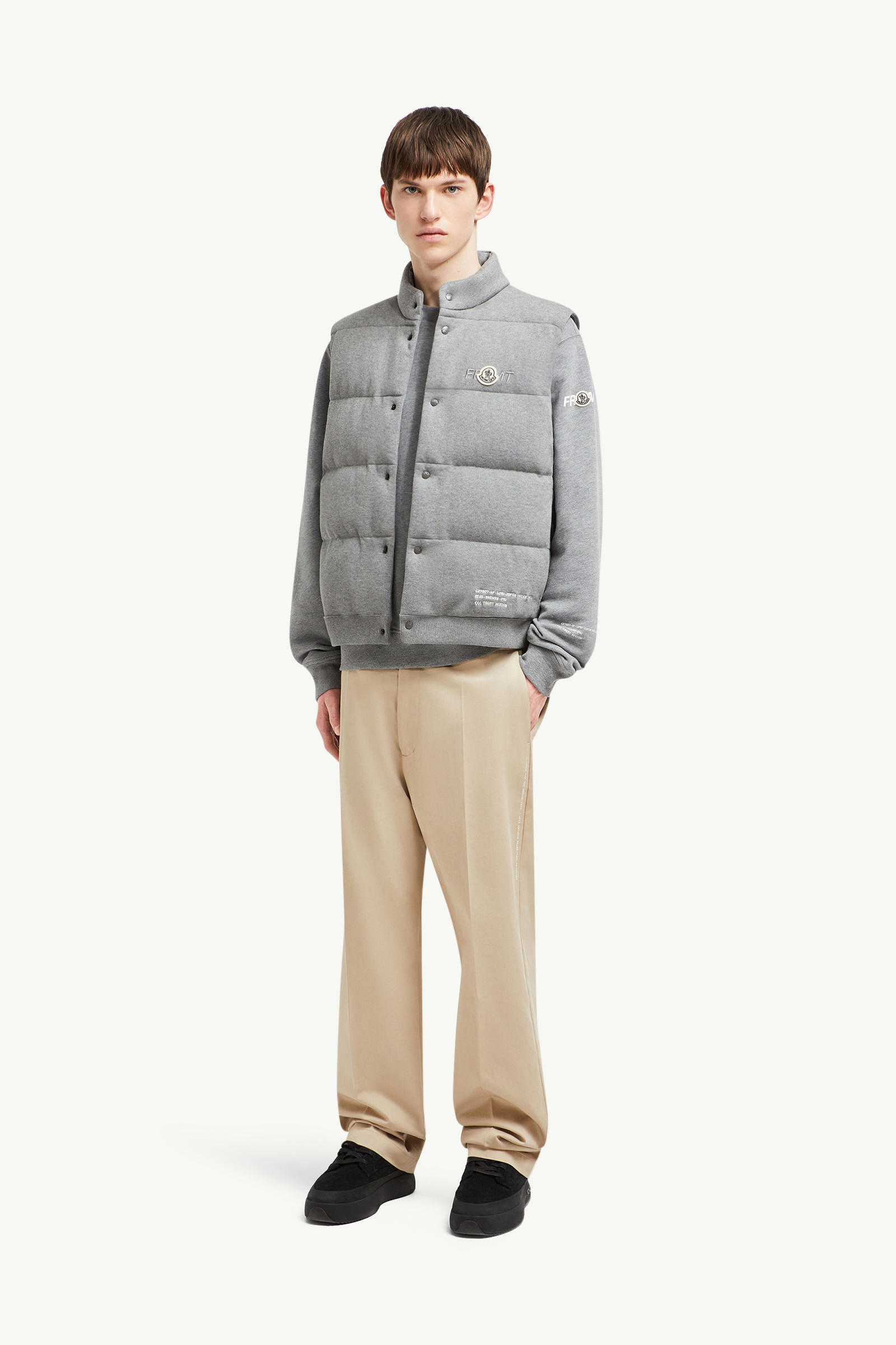 Moncler x FRGMT Cotton Down Gilet Men Gray Moncler 0