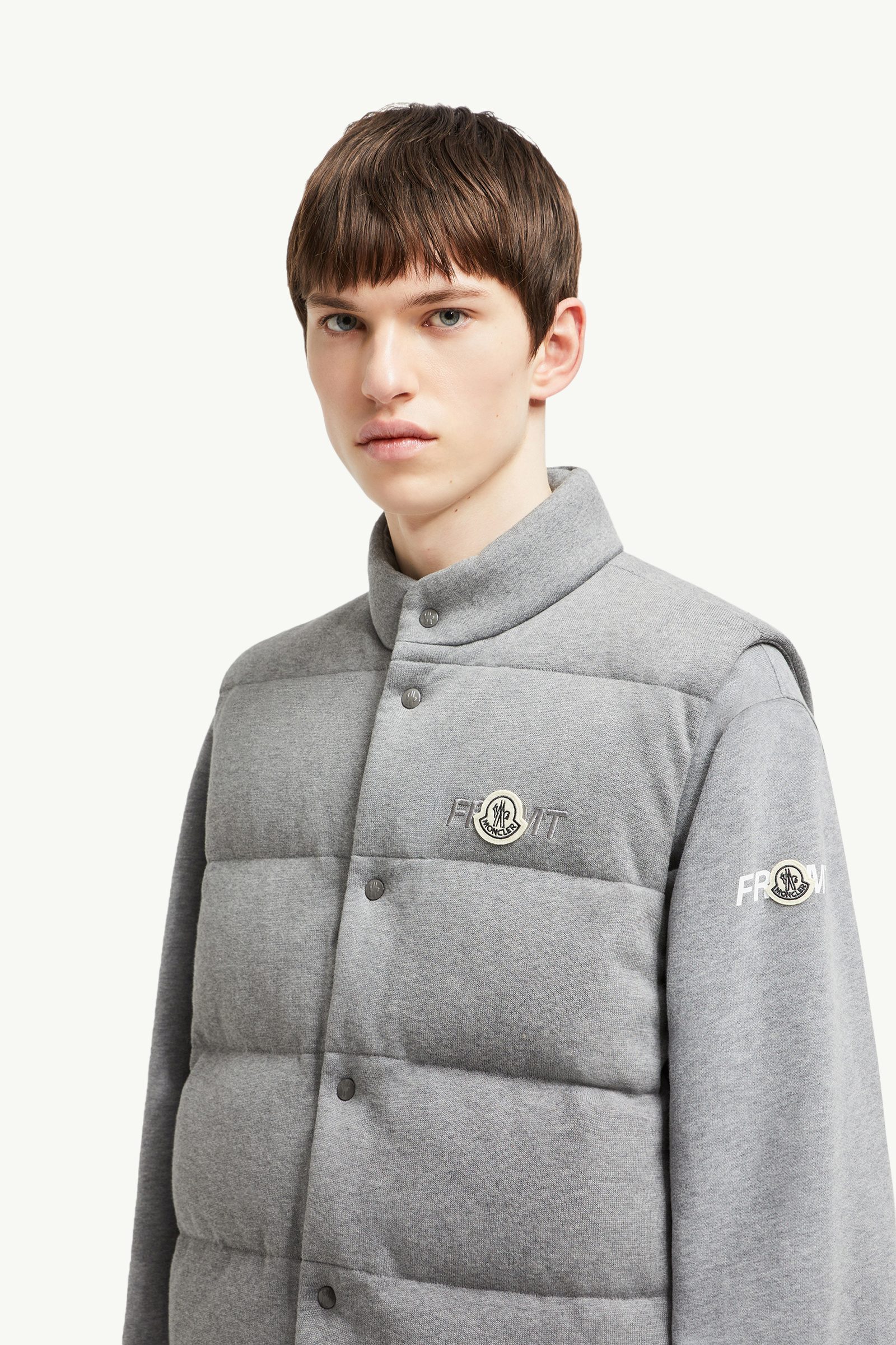 Moncler x FRGMT Cotton Down Gilet Men Gray Moncler 1