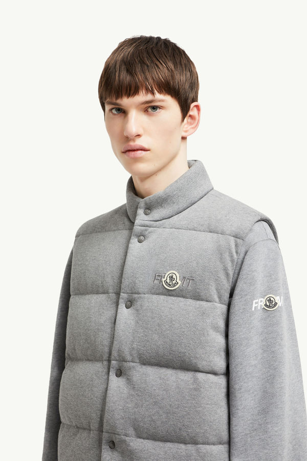 Moncler x FRGMT Cotton Down Gilet Men Gray Moncler 1