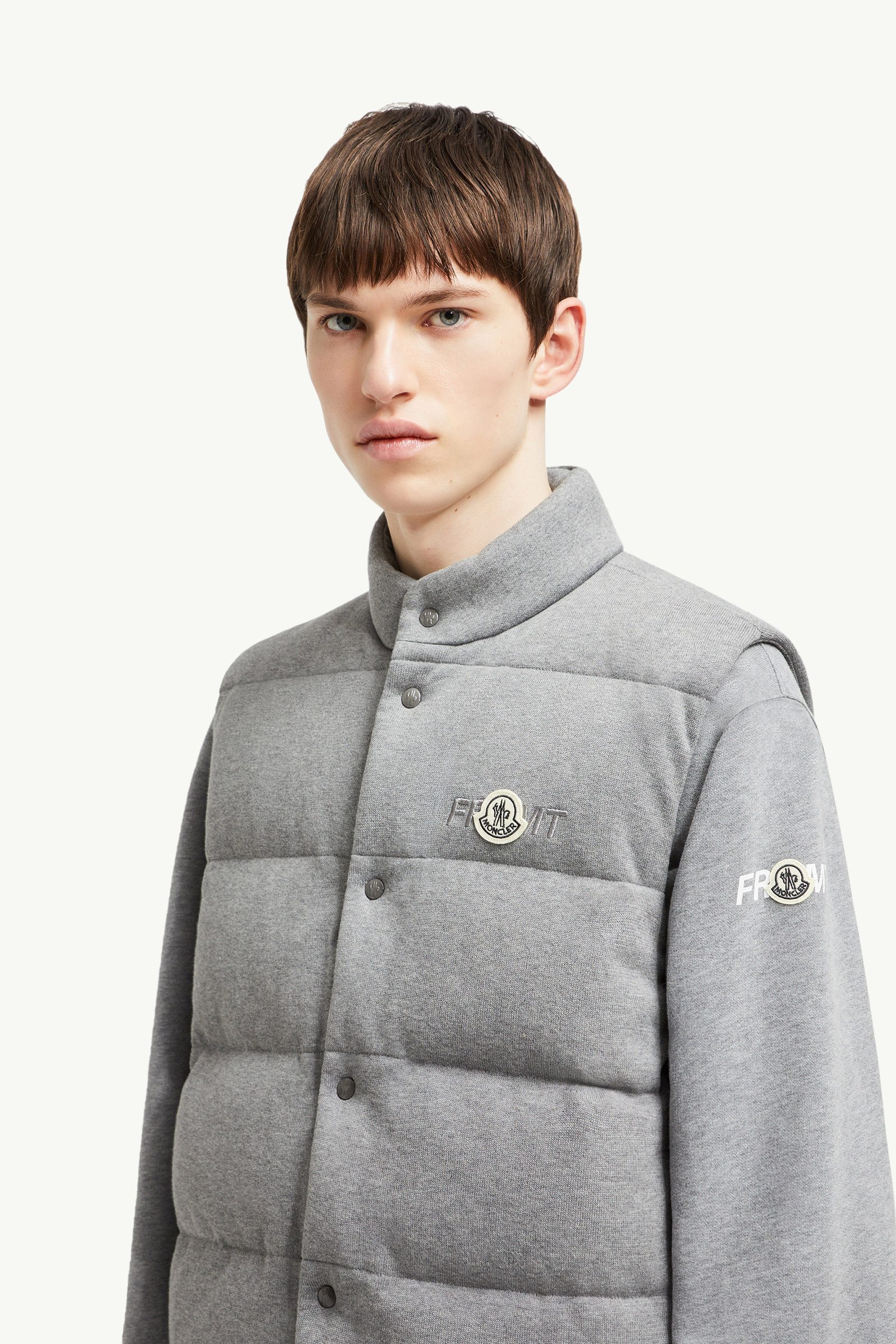 Moncler x FRGMT Cotton Down Gilet Men Gray Moncler 1