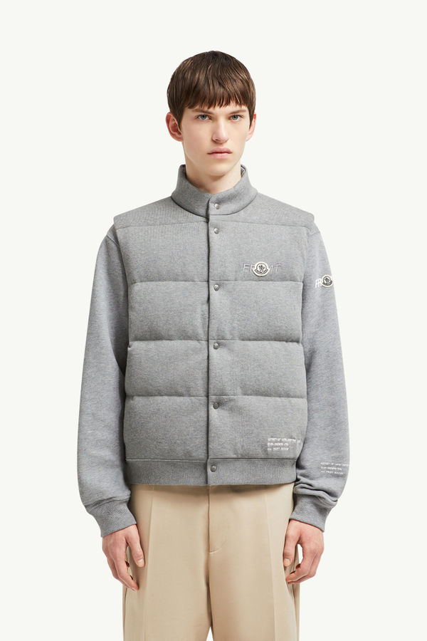 Chaleco plumífero de algodón Moncler x FRGMT Hombre Gris Moncler 3