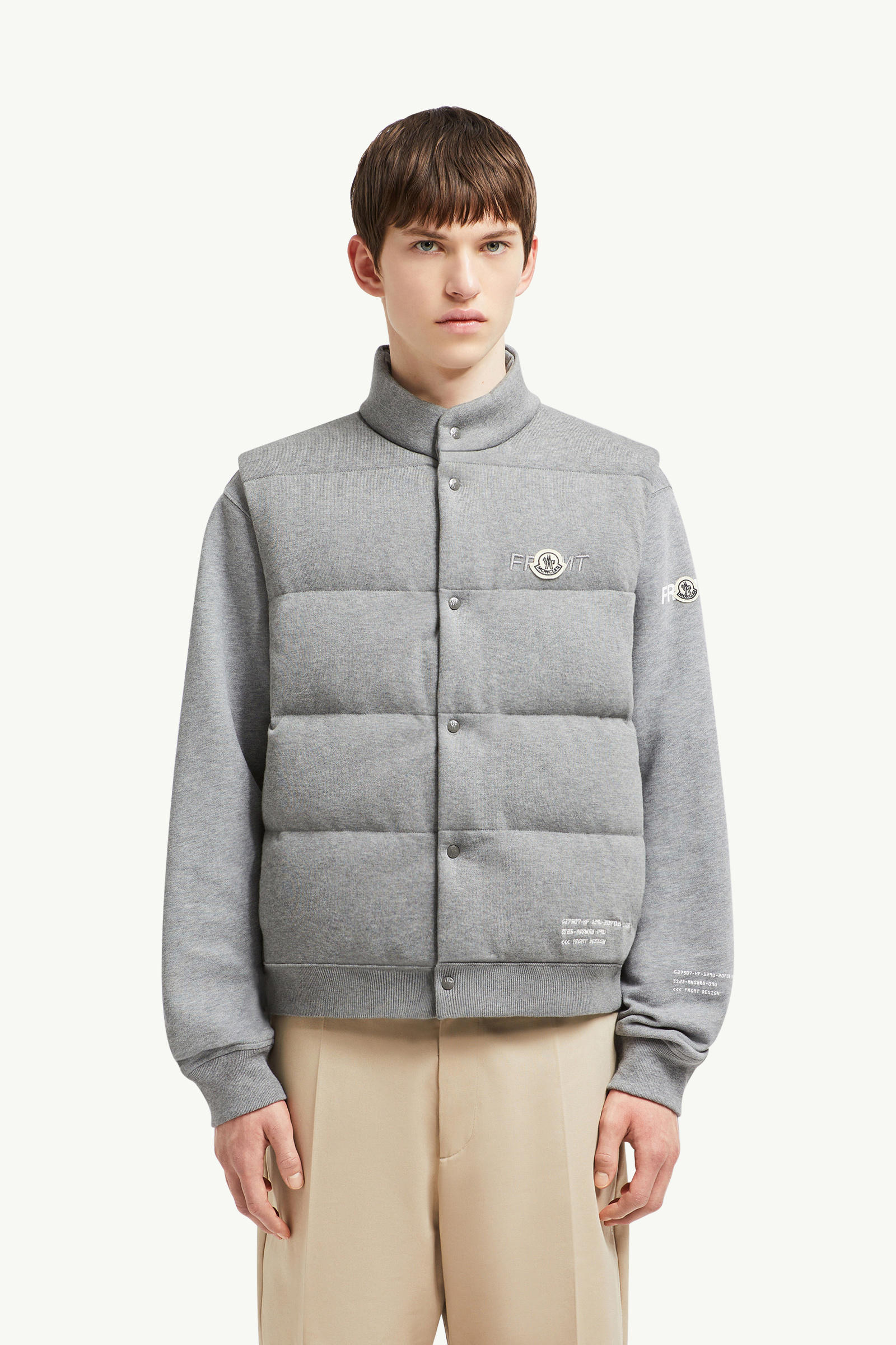 Moncler x FRGMT Cotton Down Gilet Men Gray Moncler 3