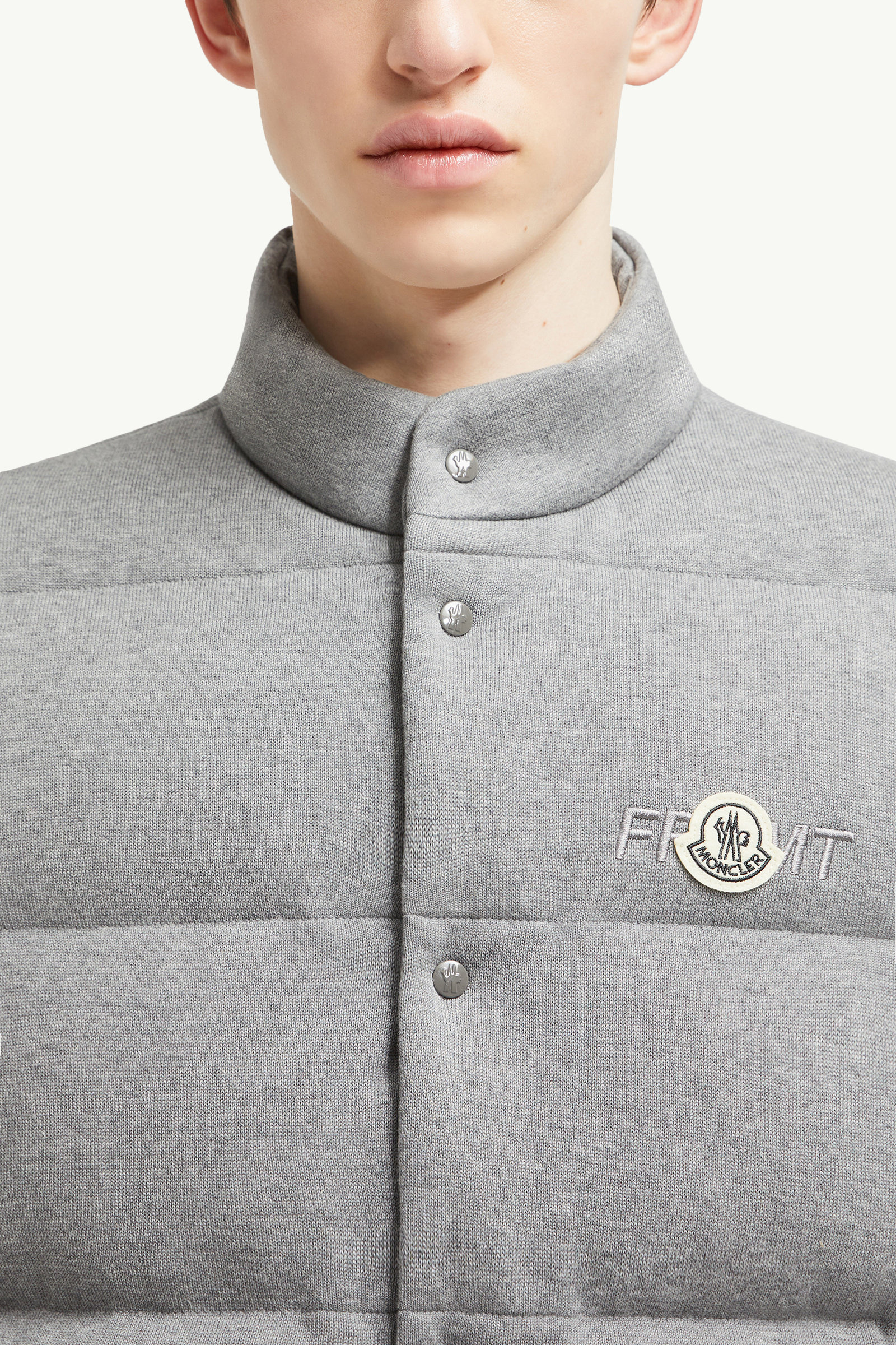 Moncler x FRGMT Cotton Down Gilet Men Gray Moncler 6